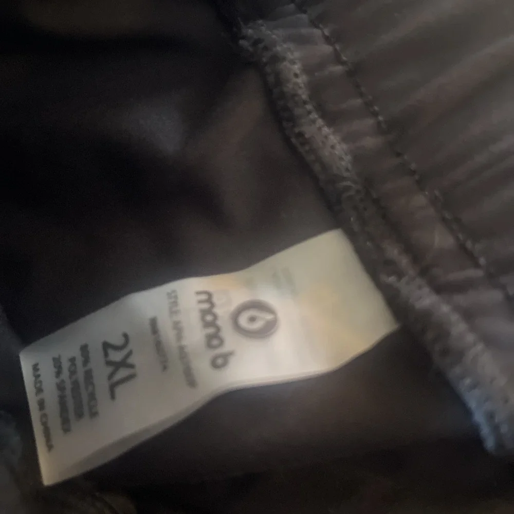 Mono B Jogger Sweatpants Womens Size S Black Ribbed Pockets Stretch - Picture 8 of 9
